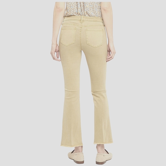 NYDJ Tummy Control 5-Pocket Lift Tuck Wide Leg High Rise Raw Hem Capri Jeans - Picture 2 of 11